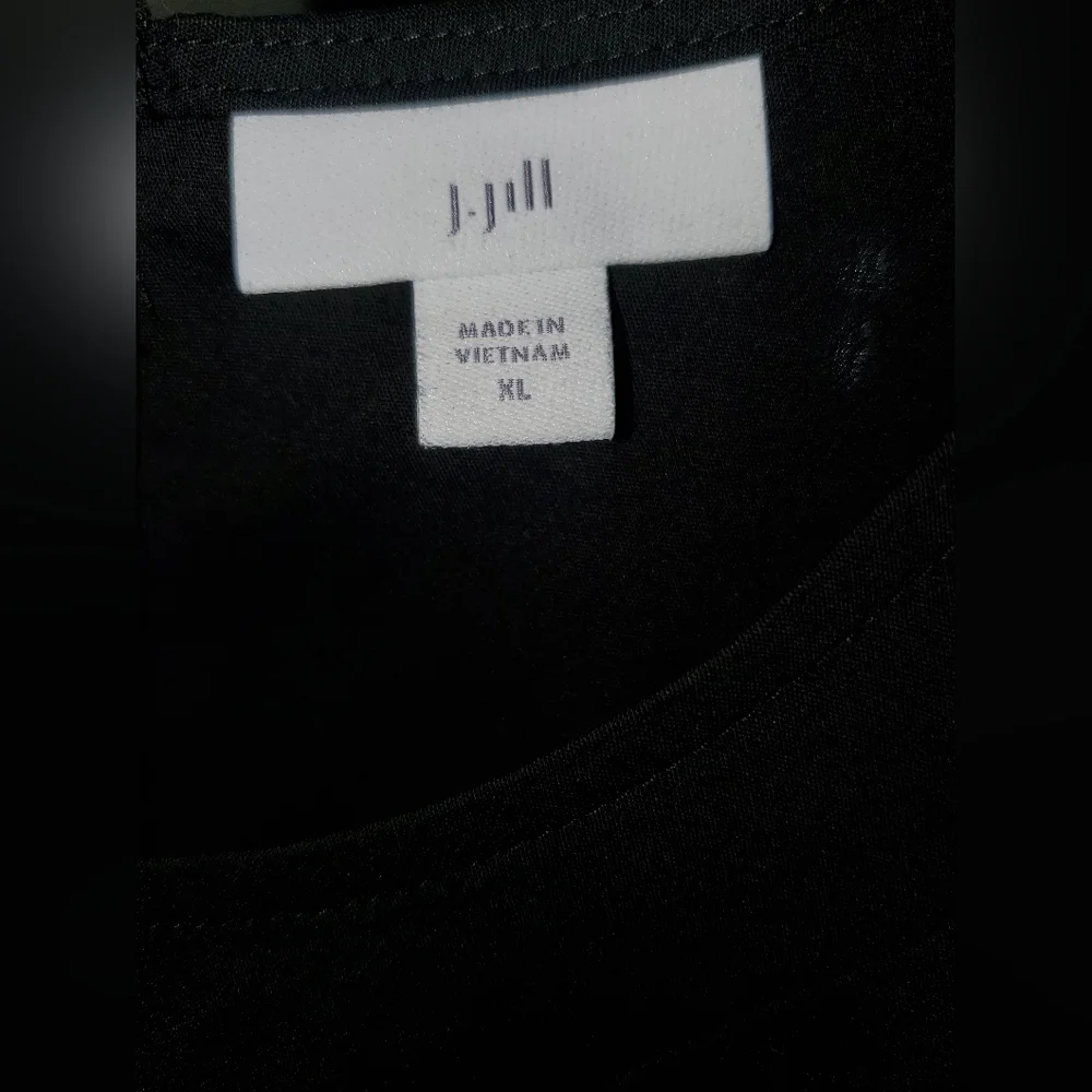 J Jill Lagenlook Asymmetric Tunic Top Blouse WMs 3 Button Back 3/4 Sleeve SZ XL - Picture 7 of 7
